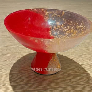 Tazón de Resina Epoxi de Alta Calidad Hecho a Mano con Base Elegante, Increíble Tazón de Resina con Base - Product Image 1