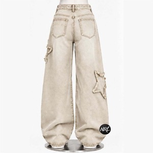 Joggers évasés brodés, coupe oversize, respirants, coupe-vent, personnalisables par le fabricant, vente en gros, haute qualité, service OEM - Product Image 5