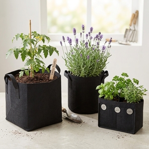Garden Aeration Fabric Pots Customizable Size Grow <b>Bag</b> Felt Plant Pot With Sturdy Handle - Product Image 2