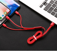 Coffret Cadeau Cheval 2026 – Boîte Cadeau d'Affaires Rouge à Ouverture Facile avec Câble de Données – Ensemble Deux Pièces Connecteurs Lightning/Micro USB/Type-C – Charge Rapide
