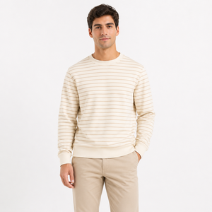 Sudadera Básica Premium para Hombre, Bordada, Lavado Ácido, Cuello Redondo, Corte Holgado, Estilo Urbano, Cómoda, Hip Hop - Product Image 2