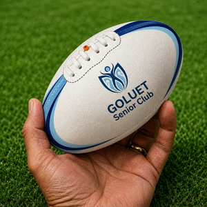 <b>Mini</b> Kids Australian Rules Football Custom Logo Promotional AFL Footy Ball for Advertising Corporate Gifts and Giveaways - Product Image 1