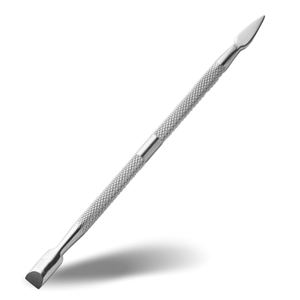 Pousse-cuticules professionnel en métal robuste pour soins des ongles, double extrémité en acier inoxydable, fournitures de salon - Product Image 1