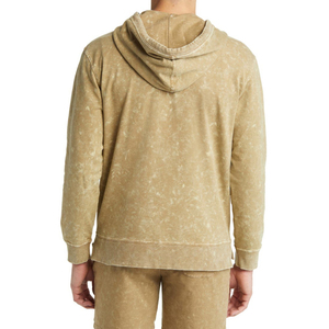 เสื้อฮู้ดดี้ผู้ชายสไตล์โมเดิร์นยืดหยุ่นได้ ล้างสีแบบแอซิดวอช ให้ความรู้สึกสบายตัว ทนทาน ดีไซน์ทันสมัย - Product Image 4