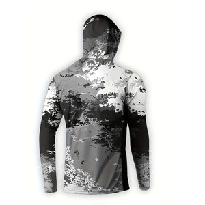 Camisa de Pesca con Capucha de Manga Larga con Camuflaje para Hombre, Protección Solar UPF 50, Anti-UV, Transpirable, de Secado Rápido, Poliéster - Product Image 2