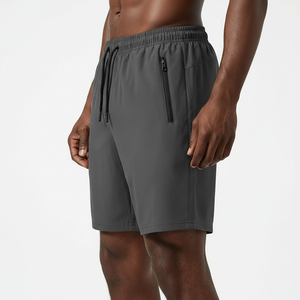 Shorts de sport pour hommes, légers et respirants, pour l'entraînement en salle de sport, taille élastique, vêtements de fitness décontractés - Product Image 2