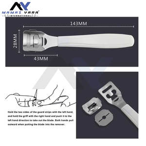 ชุดอุปกรณ์กำจัดหนังด้านเท้าแบบมืออาชีพ ที่ขูดหนังกำพร้าและหนังด้านส้นเท้า ชุดทำเล็บเท้าเพื่อการดูแลเท้าให้นุ่ม - Product Image 6