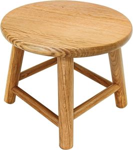 Taburete de madera tradicional indio, elaborado con influencia cultural y funcionalidad práctica para el hogar. - Product Image 6