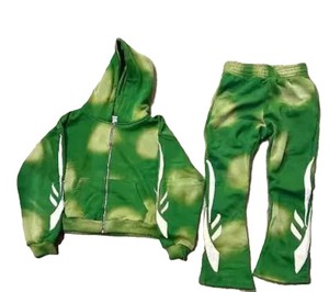 Ensemble de survêtement à capuche rouge pour enfants, sweat-shirt à fermeture éclair à manches longues, pantalon en polaire, couleur unie, vêtements d'hiver sportifs pour garçons - Product Image 5