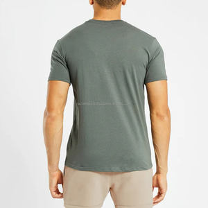 Camiseta de 100% algodón personalizada, Camiseta clásica lisa de manga corta de verano para hombre, ropa informal para hombre, camisetas de algodón de alta calidad - Product Image 3