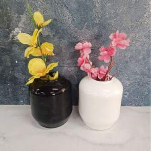 HOMEJOY2000 Vase en céramique avec fleurs artificielles FVS23 - Product Image 1