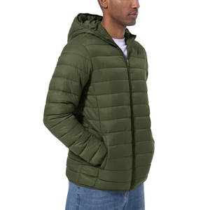 New Arrival Winter Men Puffer <b>Jacket</b> Stand-Up <b>Collar</b> Zipper Full Sleeves High Street Style Front Design OEM Custom Service - Product Image 2