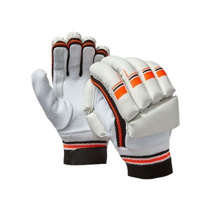 Gants de frappe de cricket en cuir Pittards professionnels personnalisés, légers, haute protection, rembourrage gris glacé, protège-mains de frappe. - Product Image 2