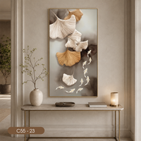 Peinture sur toile au design créatif moderne, décoration murale intérieure, panneau miroir, vente en gros d'usine OEM