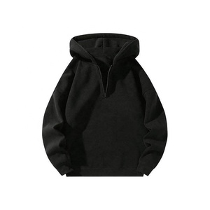 Unisex Quarter <b>Zip</b> Hoodie <b>Half</b> <b>Zip</b> Hoodie Casual Pullover Sweatshirt Custom Blank Hooded Top College Fashion Wholesale Apparel - Product Image 6