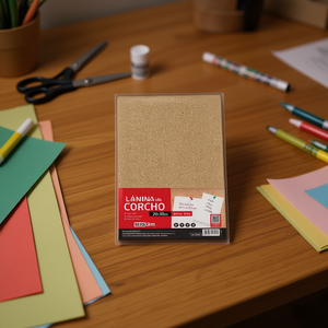 Foglio di Sughero Criscolor 20x30cm 3mm per Artigianato, Tagliare, Incollare e Dipingere - Product Image 3