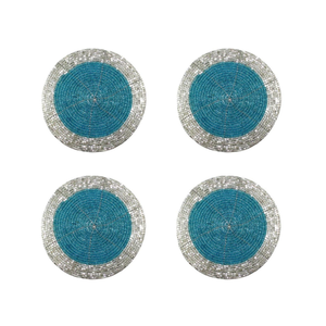 Posavasos Artesanales con Cuentas, Accesorios de Protección para Mesa, Decoración de Bar, Arte Único, Decoración de Mesa con Cuentas - Product Image 3