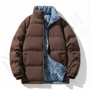 Blouson bombardier personnalisé de qualité supérieure pour hommes coupe-vent veste de couette pour hommes vestes d'extérieur pour hommes doudoune plume de canard - Product Image 2