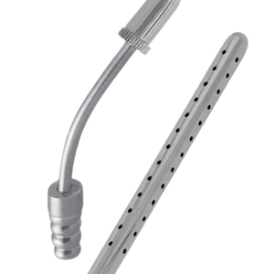 Tube d'aspiration Poole 10″ courbé 16FR 5,33 mm, instrument chirurgical abdominal en acier inoxydable réutilisable - Product Image 5