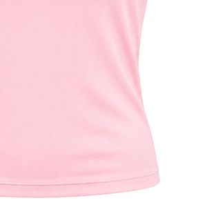 เสื้อครอปสีชมพู แขนกุด คอกลม ทรงพอดีตัว สำหรับผู้หญิง สไตล์ลำลอง ออกกำลังกายได้ ผ้าเนื้อนุ่ม ยืดหยุ่น ใส่สบายทุกวัน - Product Image 4