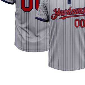 Camiseta de Béisbol Personalizada SAKYA, Franjas Grises de tu Equipo, Manga Corta, para Hombre, 100% Poliéster, Secado Rápido, Impresión Digital 3D, Verano - Product Image 4
