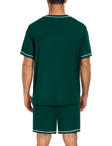 Custom Made Product Men's Shorts Sets Breathable Polyester Cotton <b>Material</b> With Custom Logo Two Piece Men's T Shirts Short Sets - Product Image 5