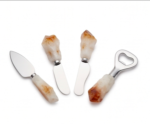 Stainless Steel <b>Cheese</b> <b>Knife</b> <b>Set</b> With Stone Handles Durable <b>Cheese</b> Tools For Serving Use Kitchenware Hotel And Cutting Use - Product Image 3