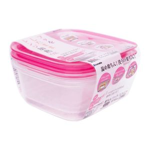 Inomata 2 confezioni quadrate 270ml contenitore per alimenti - Product Image 1