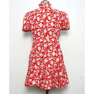 Vestido Corto con Estampado Floral para Mujer, Estilo Boho Chic, Verano, Midi, Casual, para Playa, Vacaciones, Ligero, con Botones Naturales - Product Image 6