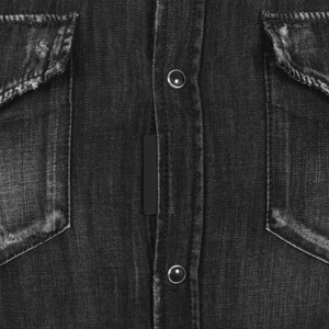 Mens Summer Short Sleeve Denim Shirt Retro Loose Fit <b>Tooling</b> Style Casual Large Size Eco-Friendly Anti-Wrinkle Spandex/Cotton - Product Image 2