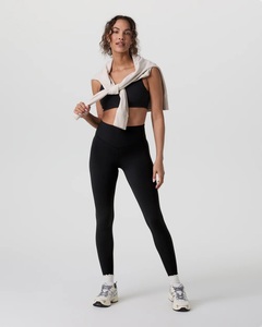 Leggings de yoga pour femmes de haute qualité, taille haute, antibactériens, respirants, en polyester/nylon, longueur cheville, taille élastique, 220g - Product Image 4