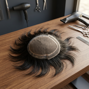 Peluca Mirage de Cabello Humano con Encaje Frontal para Hombres, Peluca Médica con Encaje Frontal, Perruque Homme - Product Image 6