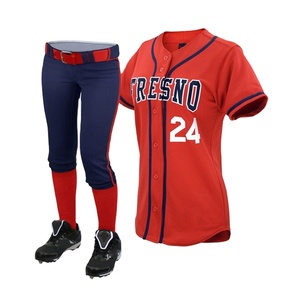 Latest Professional Wholesale Baseball uniforms Design your own Customized High Street Style Breathable Baseball Uniforms Sets - Product Image 1
