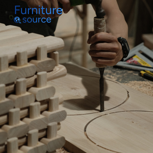 Minimalist Exclusive Coffee Wooden <b>Table</b> OEM/ODM Vietnam Factory, Oval Shape with Spherical Base for Living Room or Hotel Lobby - Product Image 5