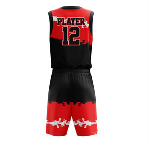 Ensembles d'uniformes de basketball de qualité supérieure, antibactériens, respirants et à séchage rapide pour hommes, comprenant un maillot et un short. - Product Image 6