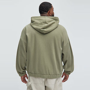 Sudadera con capucha OEM con pedrería y lavado ácido para hombre, estilo vintage desgastado, oversize, streetwear, con cremallera, fabricante de sudaderas con capucha - Product Image 6