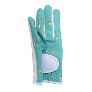 Gants de golf en cuir de cabretta de mouton pour hommes et femmes, marque privée, couleur blanche, prise en main facile, sangle de poignet réglable, fermeture auto-agrippante - Product Image 2
