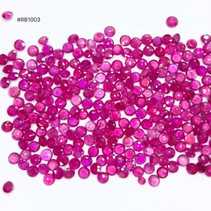 ทับทิมธรรมชาติ 100% คุณภาพเยี่ยมจากโมซัมบิก รูปทรงกลม ขนาด 2.75 มม. (ล็อต) น้ำหนัก 35.07 กะรัต พลอยหลวม สีสม่ำเสมอ สำหรับทำเครื่องประดับตามสั่ง - Product Image 2