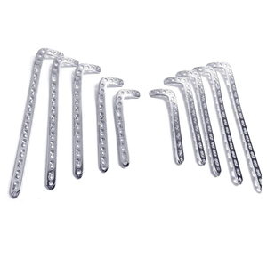 Plaque tibiale distale antérolatérale LCP vétérinaire 3,5 mm en titane, implant orthopédique, lot gauche et droit, 10 pièces L5 R5 - Product Image 1