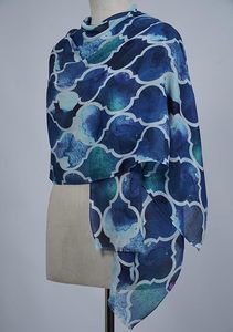 Bufanda de Lujo para Mujer, Mezcla de Seda y Modal, Estampado Digital, Suave y Ligera, Elegante, Chal de Moda, Accesorios con Estilo - Product Image 5