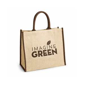 High Quality Ladies Style Jute Promotional Shopping <b>Bag</b> with Cotton Handle | Premium Logo Tote by Indian Manufacturer - Product Image 1