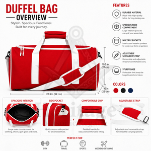 Sac de sport unisexe imperméable personnalisé avec logo sur mesure pour la franc-maçonnerie, les confréries et les fraternités - Sac de voyage personnalisé pour vêtements maçonniques - Product Image 6