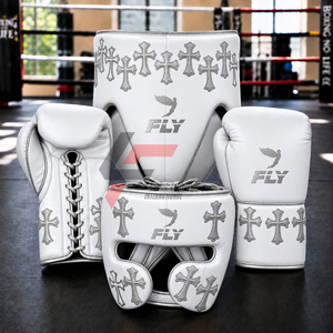 Kit de boxe professionnel super confortable en cuir de vachette original fait main, style chrétien, idéal pour le sparring – Meilleures ventes - Product Image 6