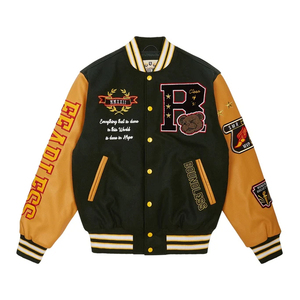 Chaqueta Varsity de Lana Personalizada para Hombre, Chaqueta de Béisbol Letterman, Chaqueta Bomber, Ropa de Exterior, Diseño Personalizado de Fábrica - Product Image 4
