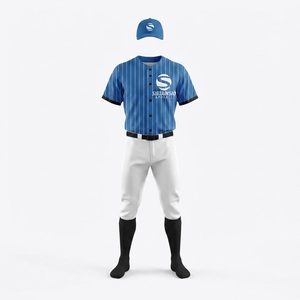 Custom Sublimation Wholesale Team Club Baseball Jersey Uniform Plain Design Set Blank Baseball <b>Shirts</b> and Pants Uniform - Product Image 4