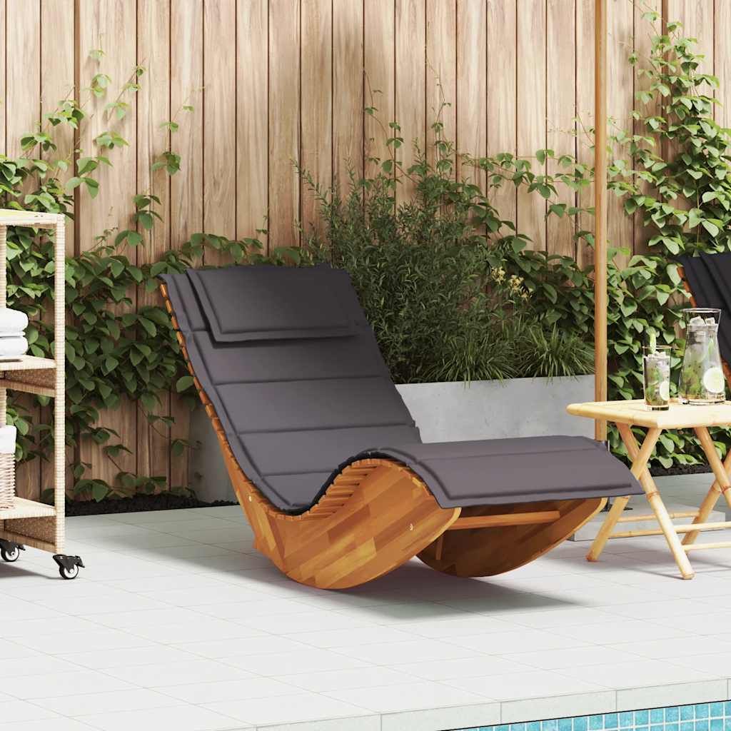 Natural Wood, Dark Grey Cushion Color