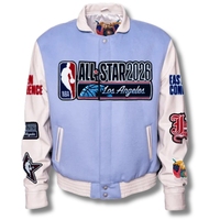 Veste universitaire décontractée en laine et cuir brodée style Jeff Hamilton All-Star 2026 Los Angeles de qualité supérieure |   Commemoratif B2B