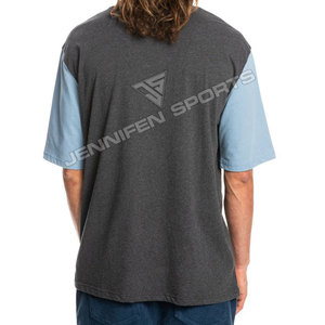เสื้อยืดลำลองผู้ชายแขนสั้นผ้าฝ้ายพรีเมียม 100% พิมพ์โลโก้ตามสั่ง สีทูโทน น้ำหนักเบา แห้งเร็ว ระบายอากาศได้ดี - Product Image 6
