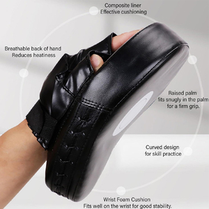 แผ่นรองมือสำหรับชกมวยไทยและมวยสากล - หนังวัวแท้ ป้องกันได้ดีและทนทาน - Product Image 4