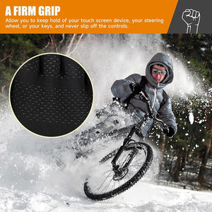 Gants d'hiver antidérapants en nylon écologiques pour hommes et femmes, chauds, coupe-vent, pour les activités sportives quotidiennes, les activités de plein air, le cyclisme, la course à pied - Product Image 5